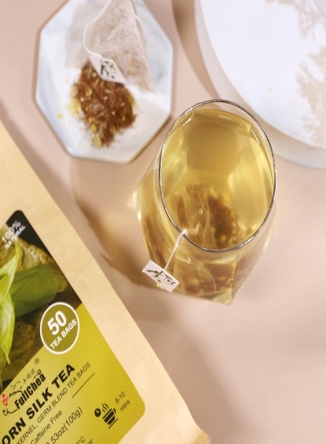 كامل فولتشيا - أكياس شاي حرير الذرة، 50 كيس - نكهة حلوة خفيفة ورائحة الذرة - غير معدل وراثيًا - خالٍ من الكافيين - يدعم الكلى ويساعد على الهضم - Image 4